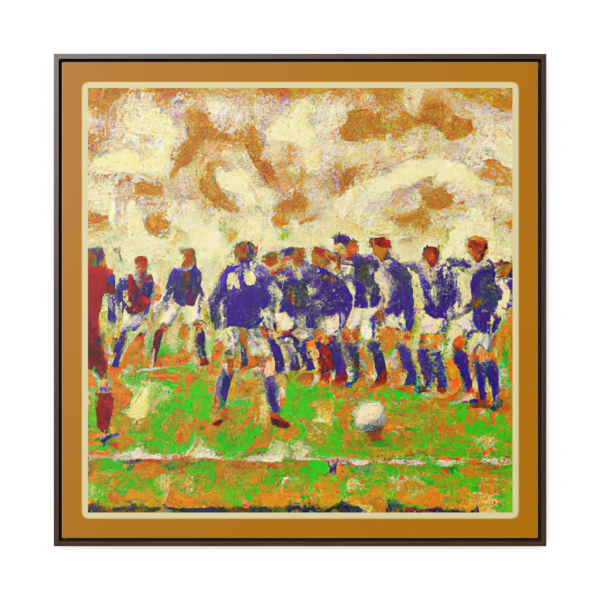 Free kick Van Gogh Canvas