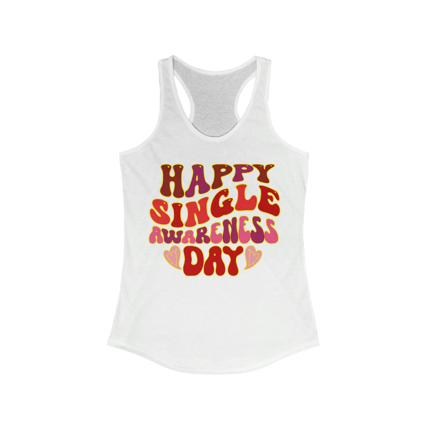 Single Awareness Day Racerback Tank