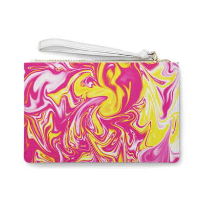 Pink/Yellow Clutch Bag