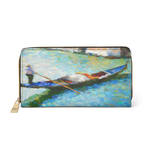 Renoir Gondola in Venice IV Zipper Wallet