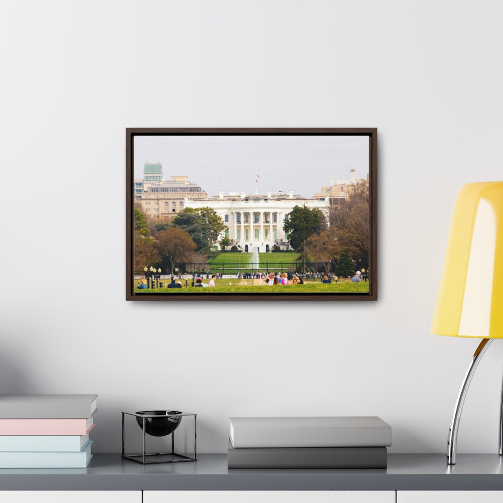 Arts by Dylan: The White House from the Washington Monument Canvas