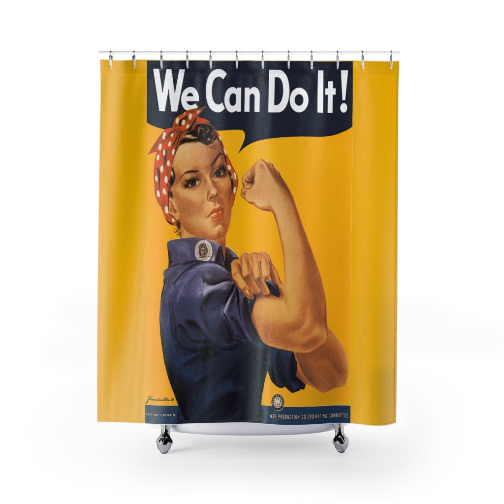 We Can Do It Shower Curtains