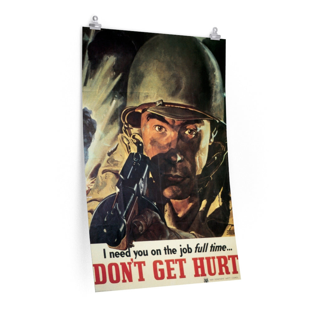 20th Century World Wars Poster: Don't Get Hurt