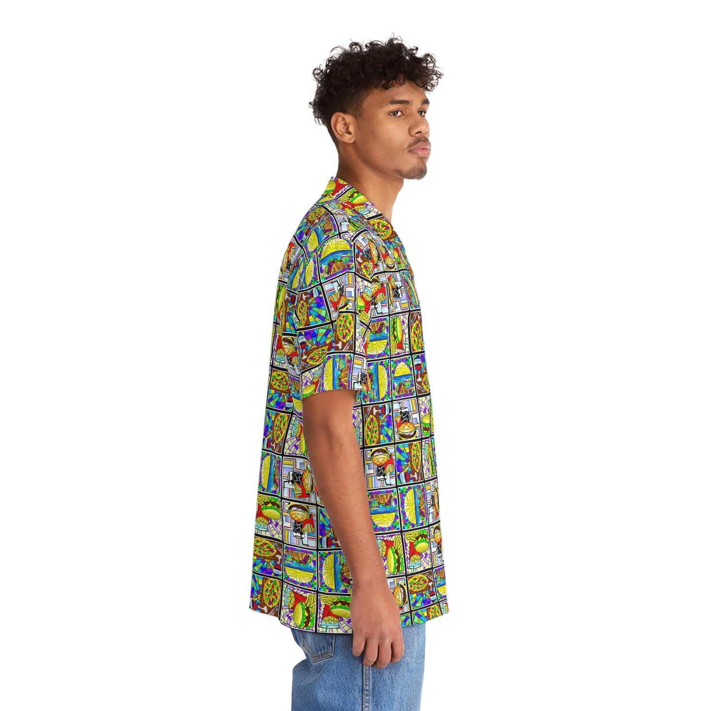 Stained Glass Men's Hawaiian Shirt