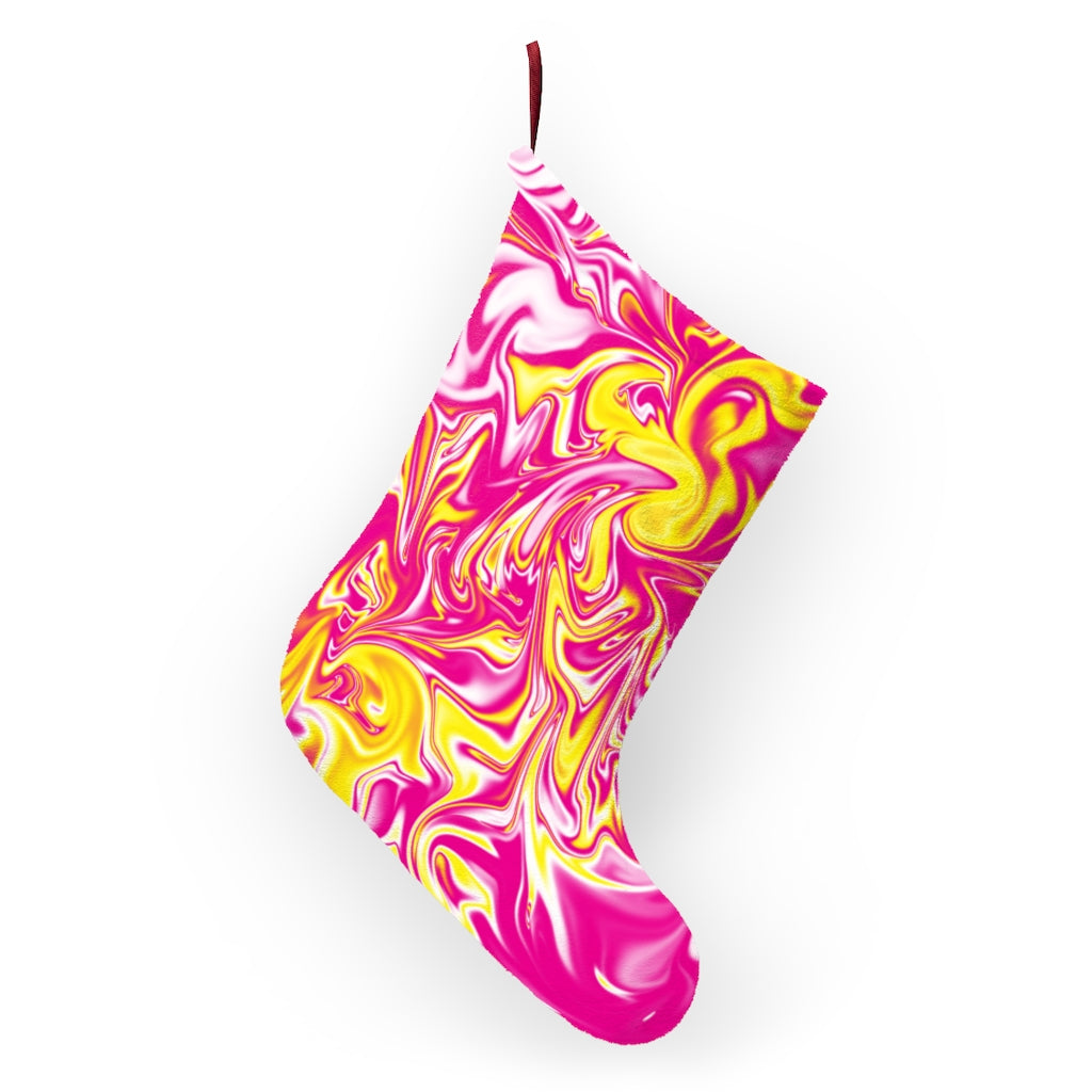 Pink/Yellow Christmas Stockings