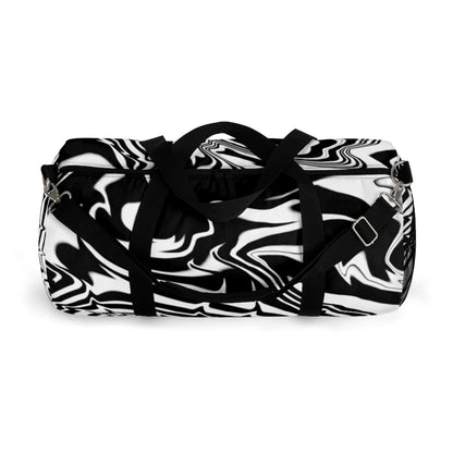 Black and White Duffel Bag