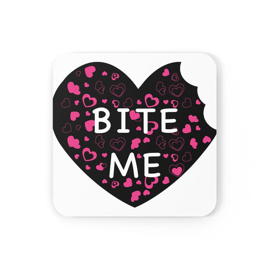 Bite Me Corkwood Coaster Set