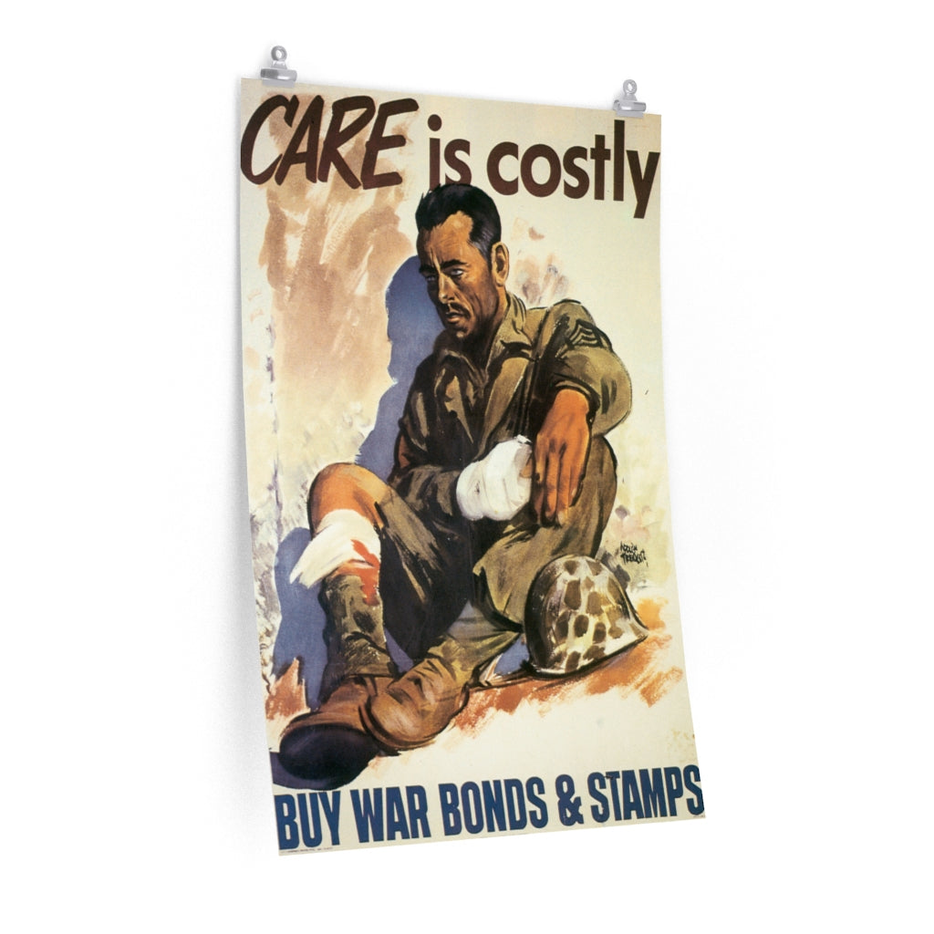 20th Century World Wars Poster: Care is Costly