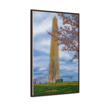 Arts by Dylan: Washington Monument with Cherry Blossom Canvas