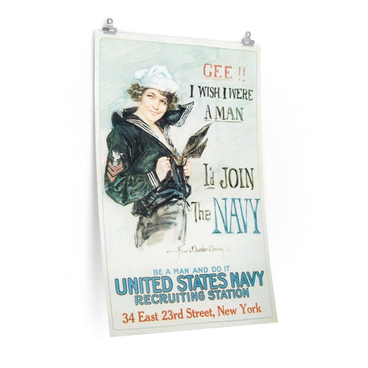 20th Century World Wars Poster: Be a Man and Do It