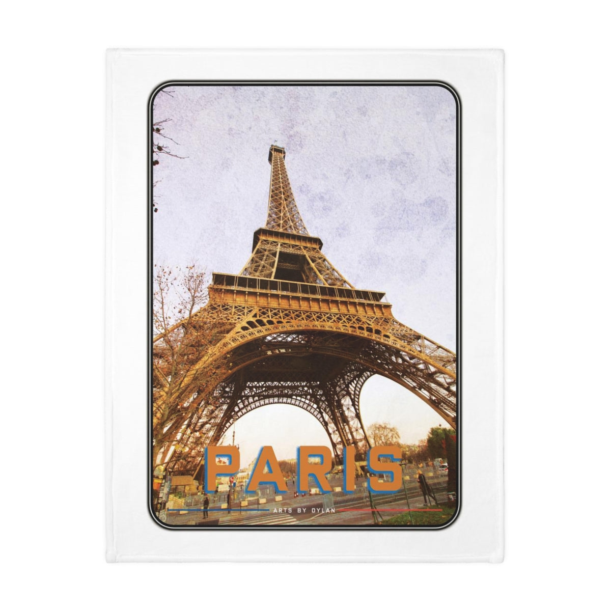 Paris & New York Velveteen Blanket