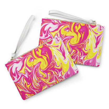 Pink/Yellow Clutch Bag