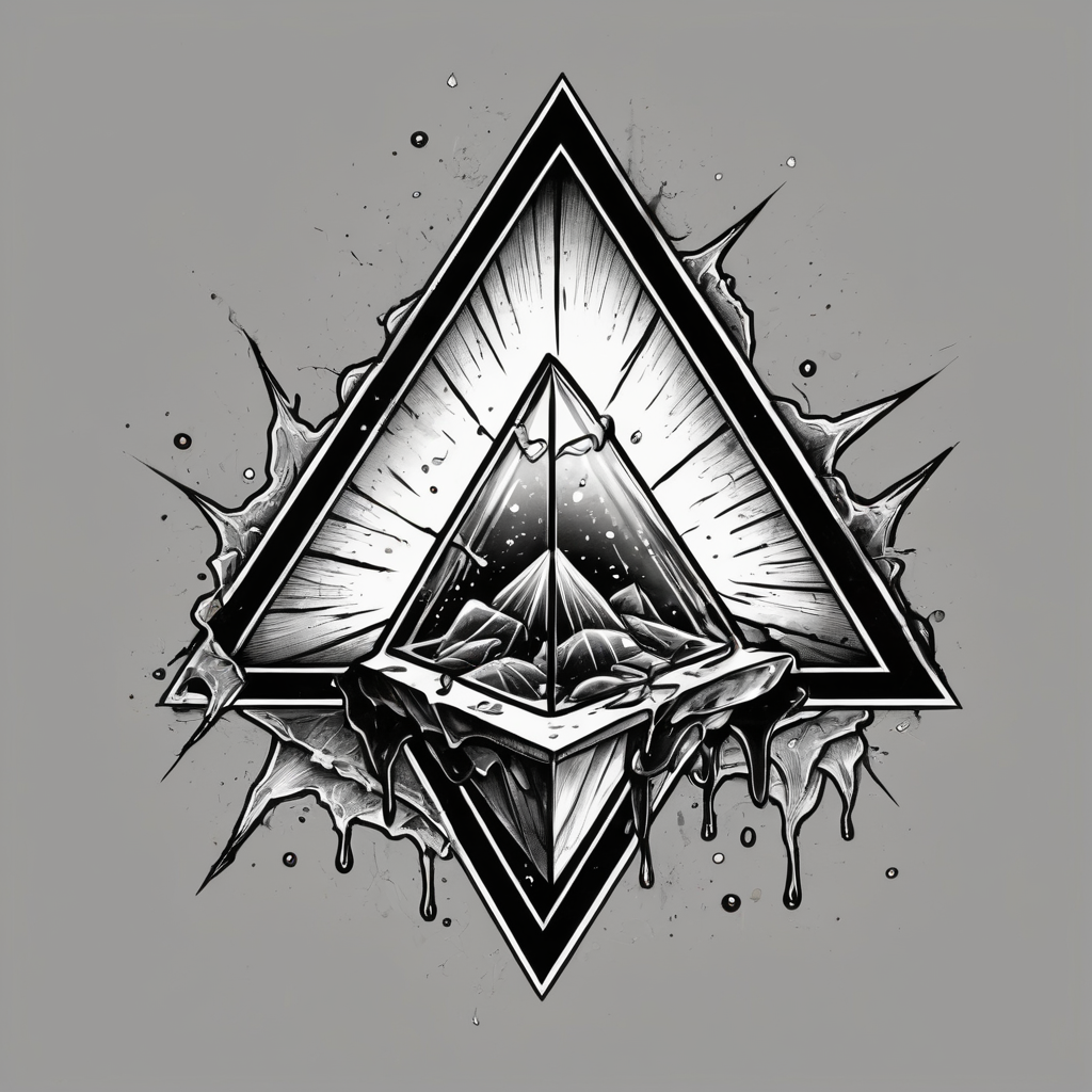 Retro 90s Memphis Badge: CorelDRAW 90s Triangle Clipart